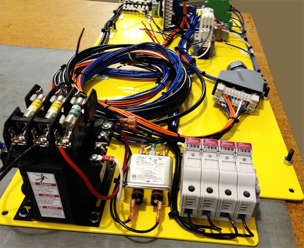 Electromechanical Assembly of a Panel Used Within an Industrial Automation Application